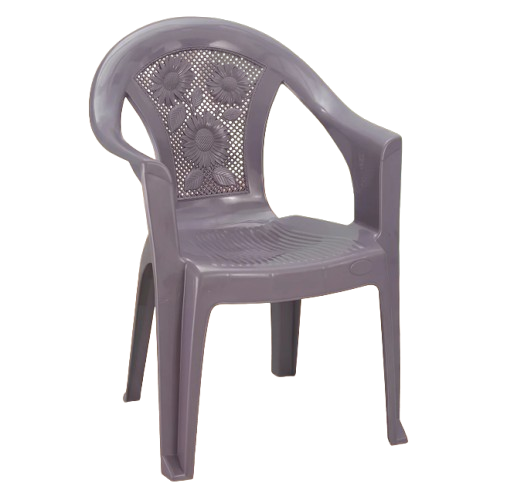 SMR-802 FLOWER BACK FULL PLASTIC CHAIR - Image 2
